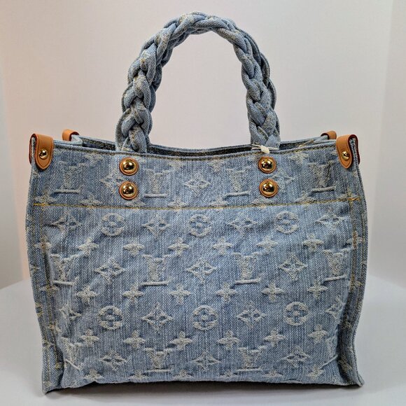Louis Vuitton Handbags - Louis Vuitton "Sky Denim" Jacquard Denim OnTheGo PM Tote Bag
